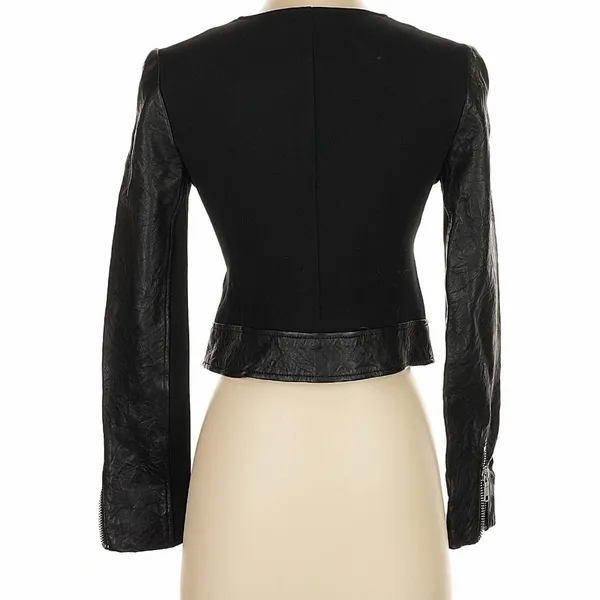 Joie Black Moto Jacket Size Small - Image 5
