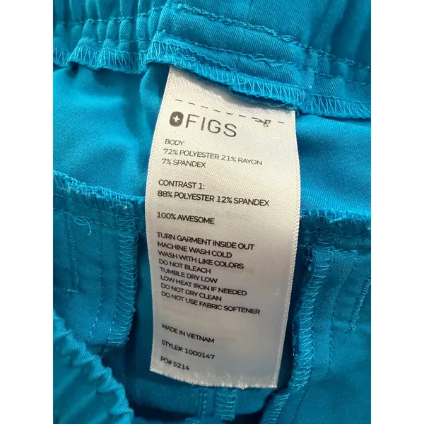 FIGS Technical Collection Blue Jogger Scrub Pants Womens Medium 1000147 - Image 5