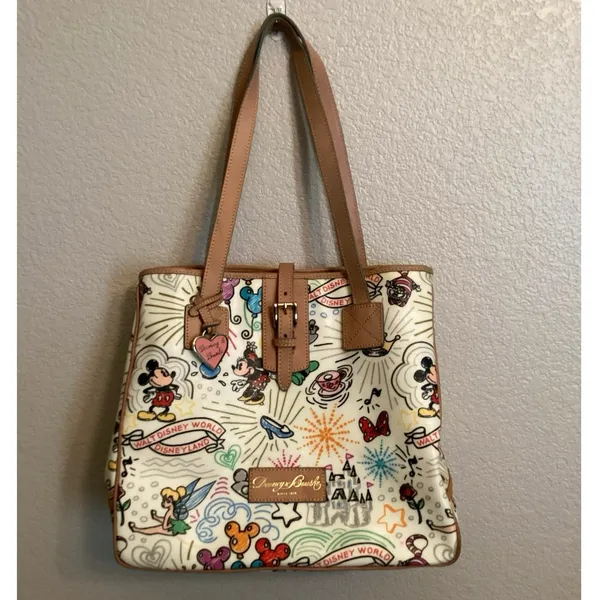 NWOT Dooney & Bourke Disney Parks Sketch Tote Satchel Handbag Large V2 2010 - Image 2