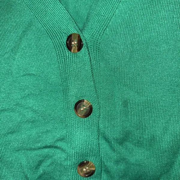 Source Unknown Women's Green Button Front Cardigan Long Sleeve Size Small - Image 3