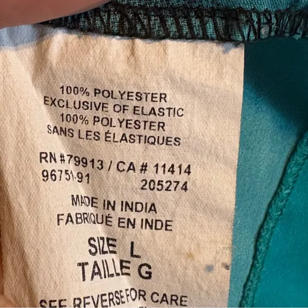 Motherhood Maternity Summer Short‎ Dress Size Large Quarter Zip Lightweight Teal - Image 4