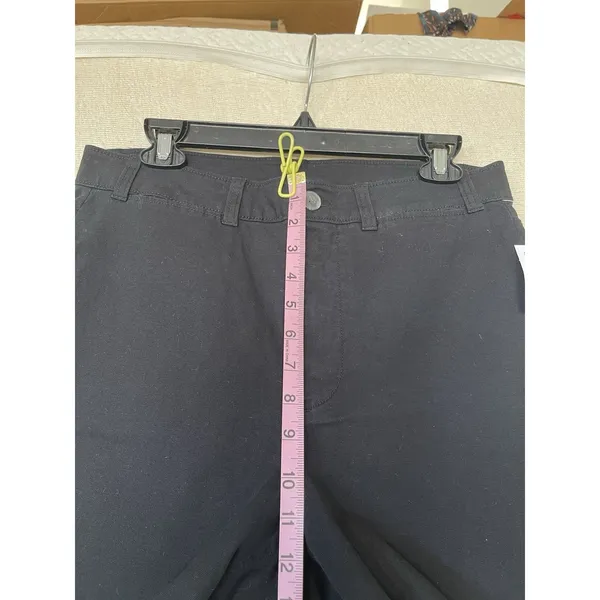 Old Navy Womens Pants Sz 10 High Rise Wide Leg Chino Dark Academia Preppy Grunge - Image 11