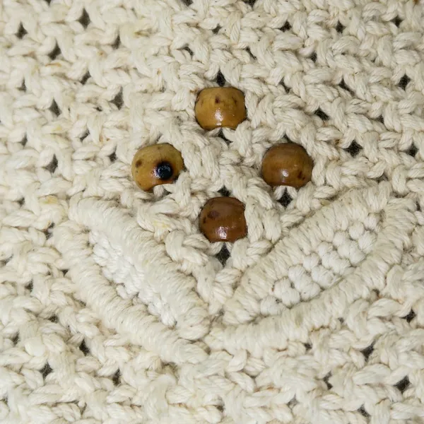 Vintage 70s Crochet Boho Philippine Macrame Crochet Clutch - Image 9