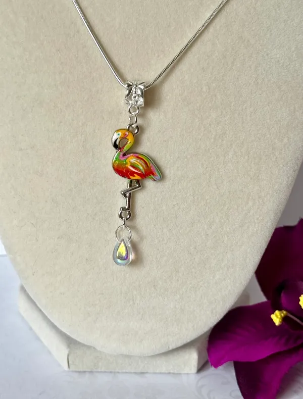 Colorful Flamingo Necklace Multiple - Image 3