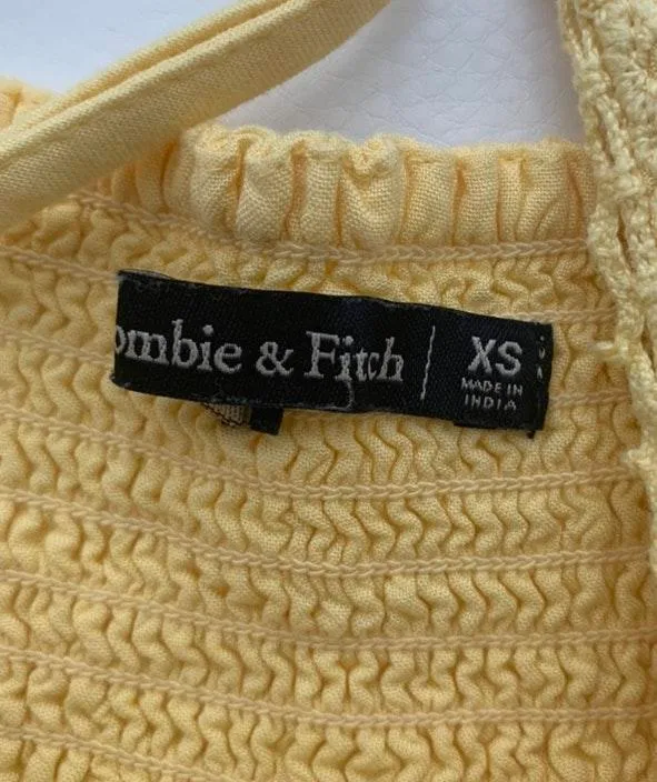 Abercrombie yellow peplum tank - Image 4