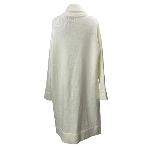 Show Me Your Mumu Melrose Women's White Long Sleeves Knit Sweater Coat Jacket L - Image 3