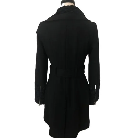 GUESS Los Angeles Wool Blend Single-Breasted Coat Women Small EUC‎ - Image 3
