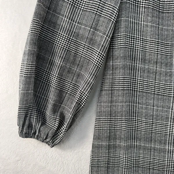 Ralph Lauren LRL 6 Dress Glen Plaid Long Sleeve Quiet Luxury Minimalist‎ Sheath - Image 4