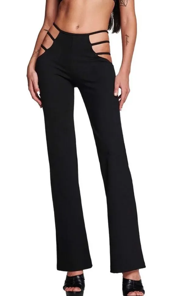 Cut Out Pants Black Size M - Image 2