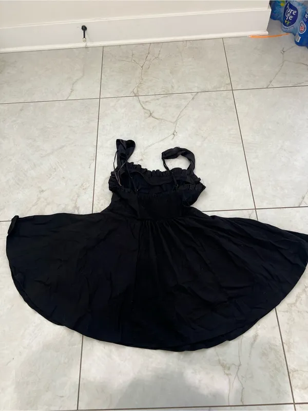 Free People Black Midnight Magic Mini Dress Size XS $128 - Image 3