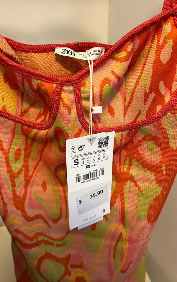 Zara Pattern Dress - Image 2