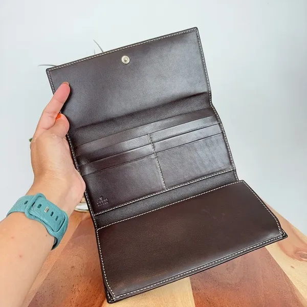 Pre-Owned Gucci Britt GG Canvas Continental Wallet‎ - Image 4