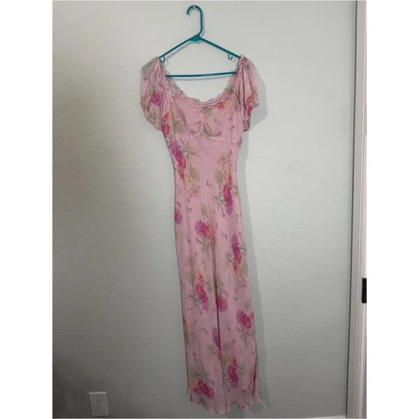 Loveshackfancy Madara Maxi Dress Women's Pink Floral Wedding Bridal size Small - Image 2