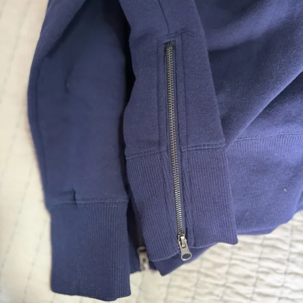 GAIAM Deep Blue‎ Turtleneck Sweatshirt Side Zippers Size XL NWT - Image 7