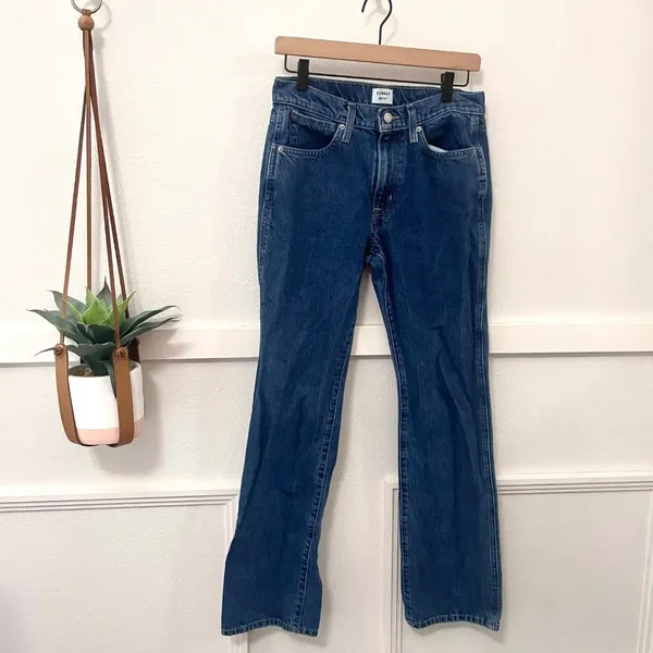 Aritzia Sunday Best Jupiter Jeans High-Waisted Wide Leg Dark Wash Women’s Size 6 - Image 2