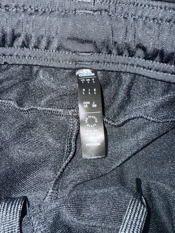 Adidas Men’s Black Track Pants with Red Stripe - Image 3