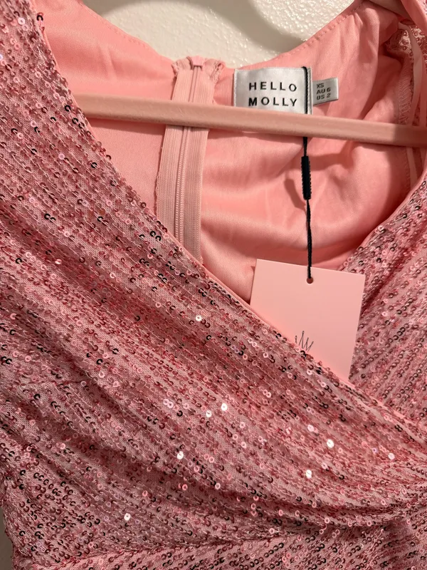 Hello Molly Dress Mini Pink - Image 3
