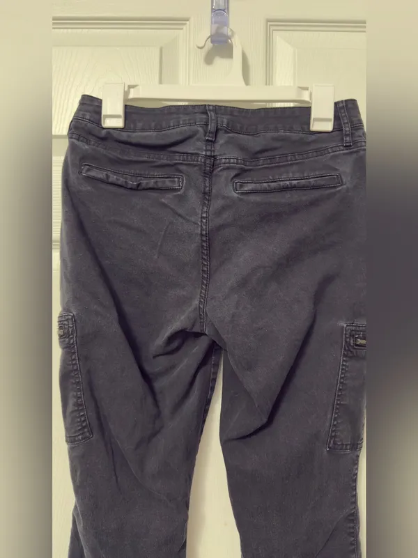a.n.a Black Skinny Cargo Jeans with Zipper Pockets - Image 4