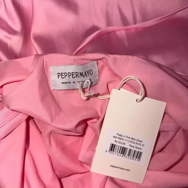 NWT Pepermayo Pretty In Pink Maxi Dress - Rose Quartz Size 6 - Image 5
