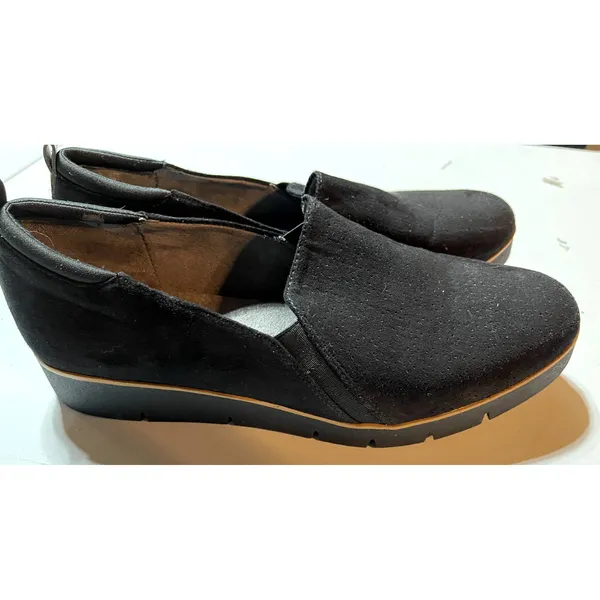 Dr.‎ Scholls Black Suede Platform Shoes Size 9M - Image 4