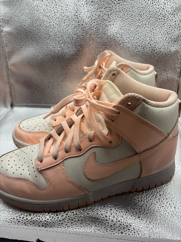 Nike Dunk High Crimson Tint Size Size 8.5 White Pink Sneakers DD1869-104 - Image 3