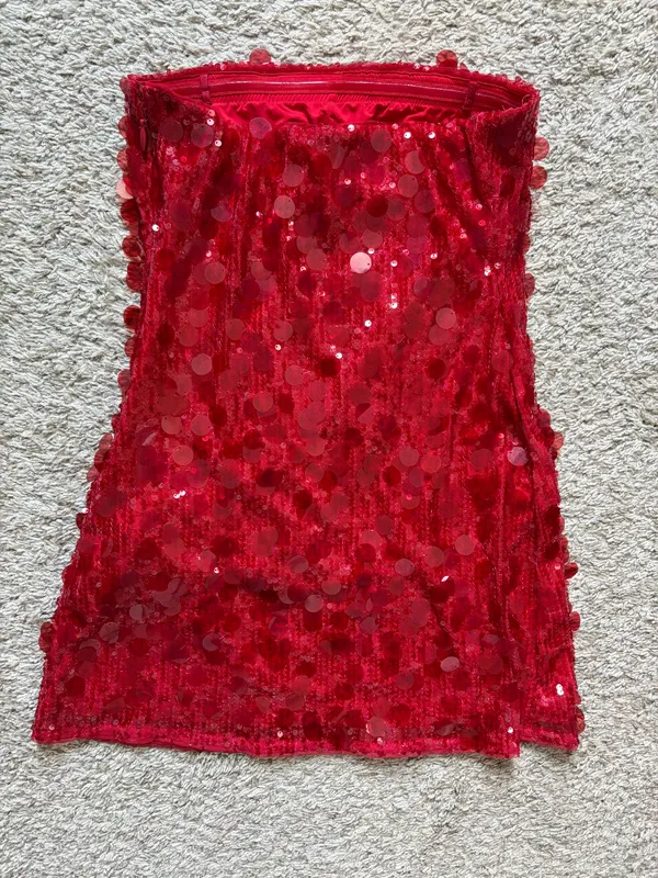 Abercrombie Scarlett strapless sequin mini dress - Image 5