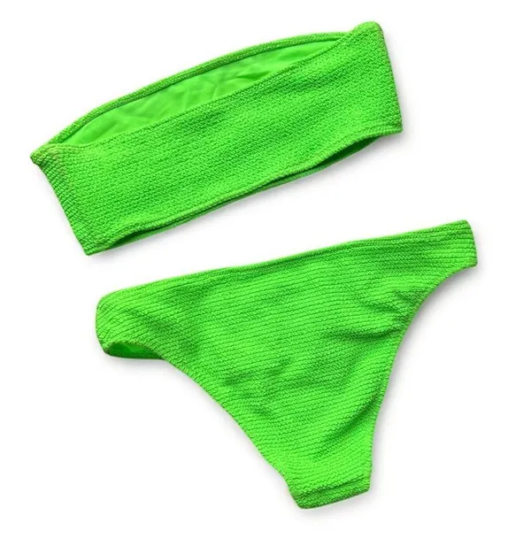 PACSUN L.A. Hearts Bandeau Bikini 2 Pc Set - Image 13