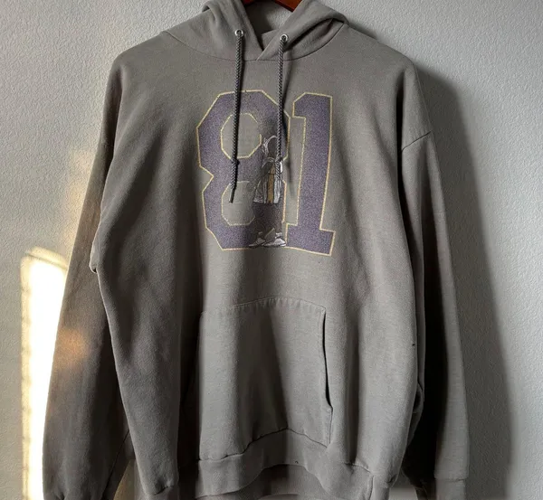 Port and Company Vintage Grey 81 Kobe Hoodie - Image 2