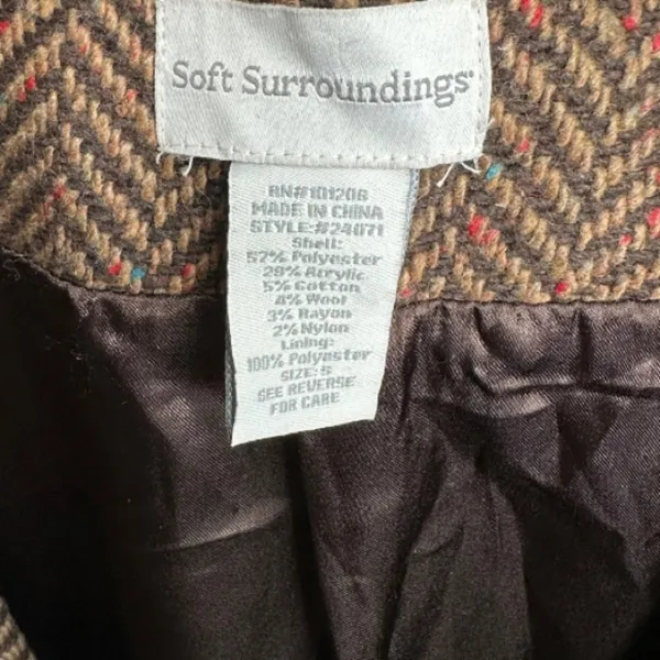Soft Surroundings‎ Wool Blend Coat - Image 5