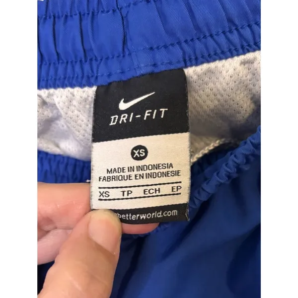 Nike Dri-Fit Royal Blue and White Athletic Shorts Size XS - Image 4