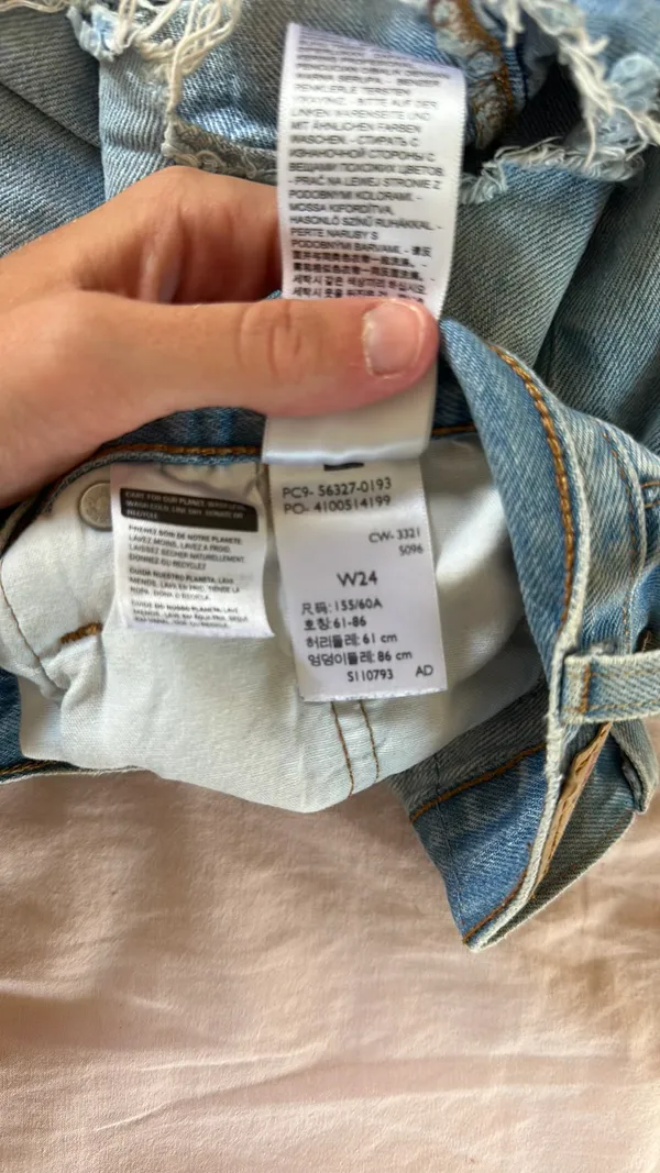 Levi's denim 501 shorts - Image 2