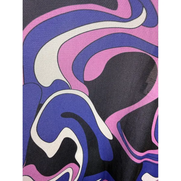 Miken High Neck Swim Cover‎ Up Medium NWT Y2K Swirl Halter Sheer Beach - Image 5