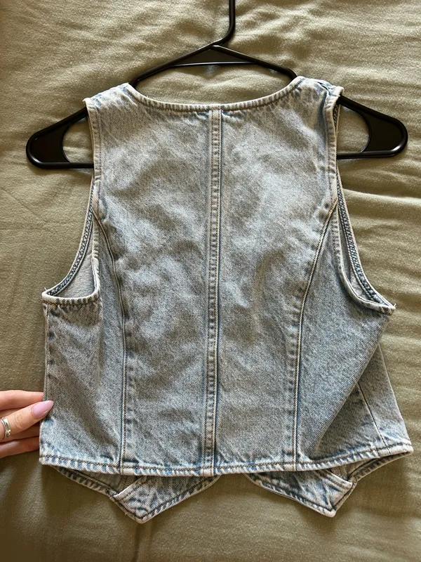 Aritzia Denim Vest - Image 3