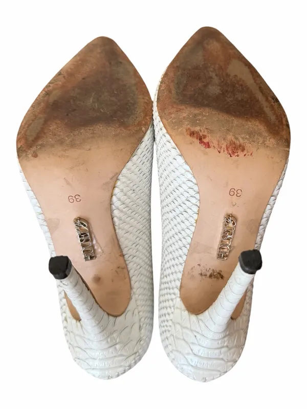 House of CB White Python Pointy Pumps Women’s 39 / 8.5 - Image 6
