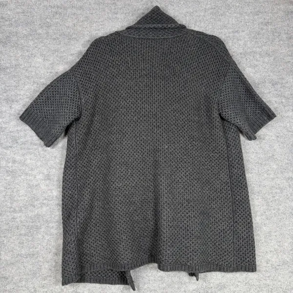 Ann Taylor Size-S Women Open Cradigan Wool Blend‎ Dark Grey - Image 8