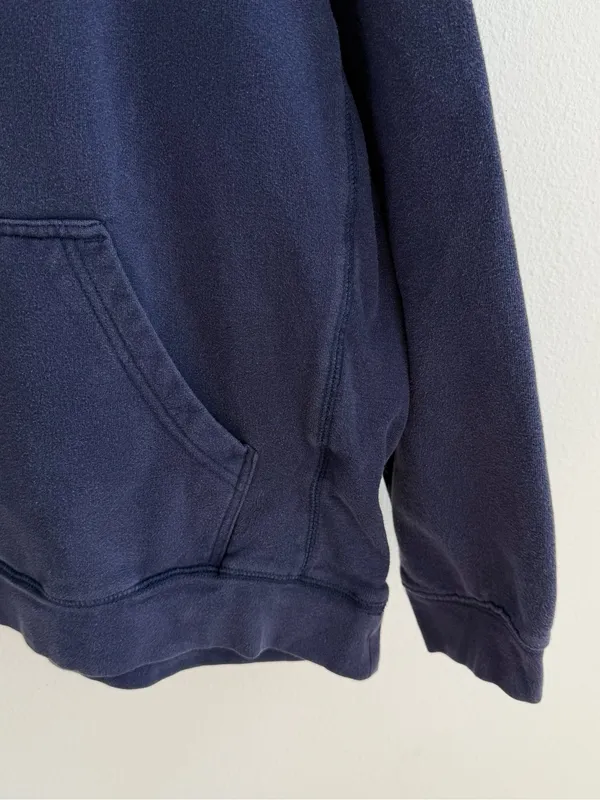 Varsity Football Oversized Navy Off The Shoulder Sweatshirt - Image 8