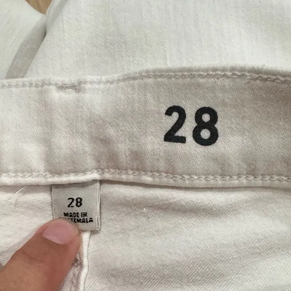 J. Crew Toothpick Skinny White Jeans Women’s 28 - Image 3