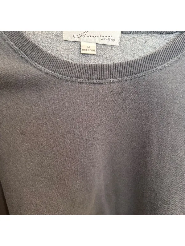 Vintage Havana Star Cropped Crewneck Sweatshirt - Image 9