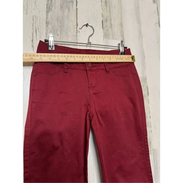 Burgundy skinny jeans Red Size 2 - Image 9