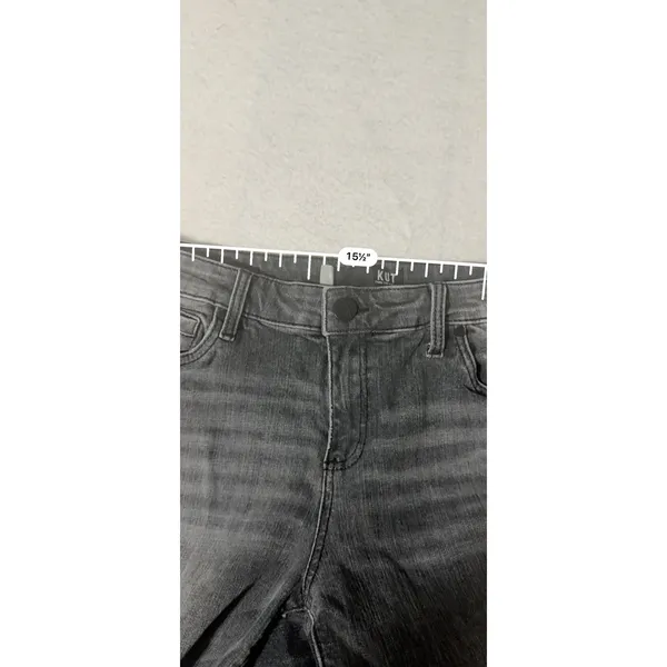 KUT from the Kloth Catherine Boyfriend Grey Wash Straight Leg Jeans Size 8 - Image 6