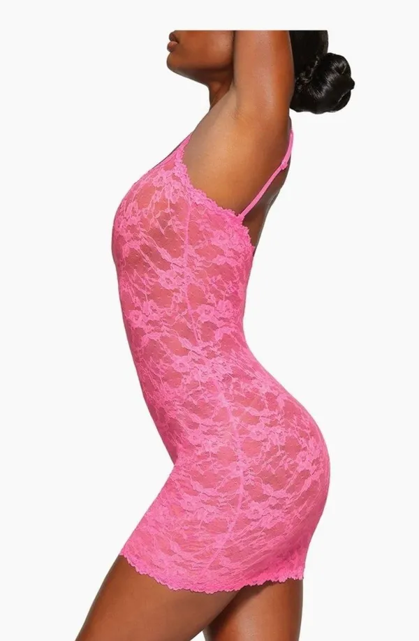 SKIMS Lace Mini Dress - Image 5