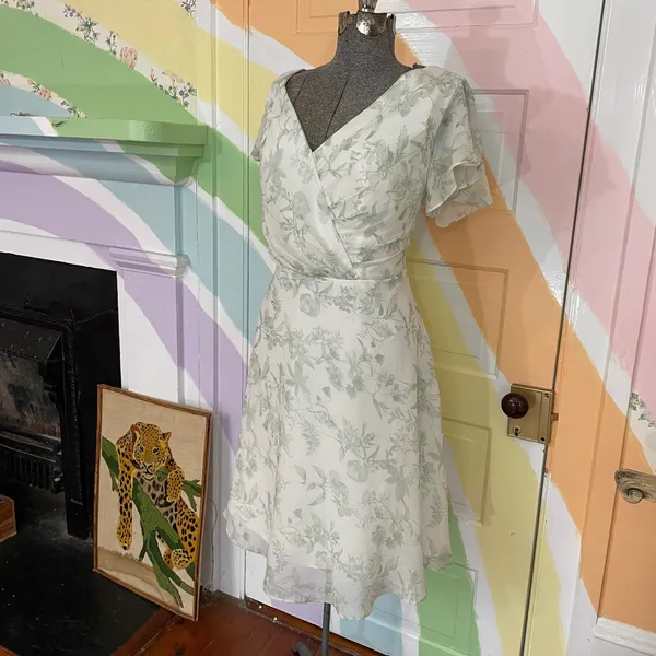 AW BRIDAL Verdant Wilds 05 Floral Megan Bridesmaid Formal Event Dress Sz 18 🧡🎀 - Image 5