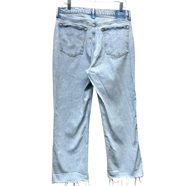 Abercrombie & Fitch The 90's Baggy Low Rise Jeans‎ Blue Light Wash Women 31/12 - Image 2