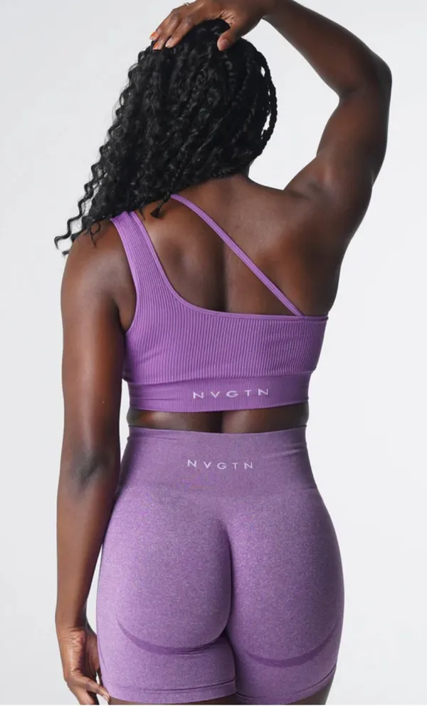 NVGTN Violet Streamline Seamless Bra - Image 2