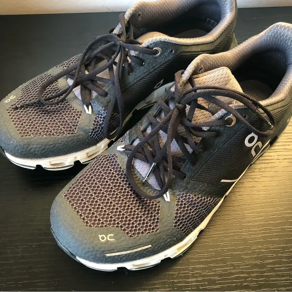 Women’s On Cloud Running Sneakers Athletic Shoes Black Grey White EU 40.5 US 9 - Image 6