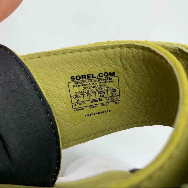 SOREL Explorer Blitz Stride Sandals Olive Green Black White 9 - Image 9