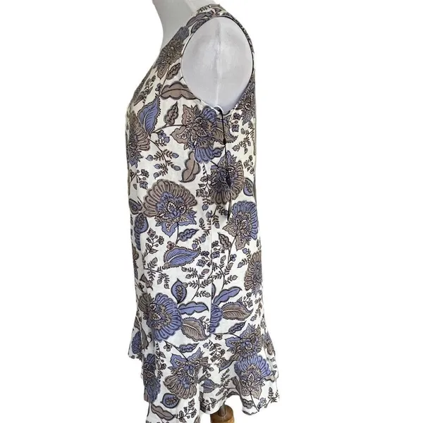 Tommy Hilfiger Neutral Floral Linen Sleeveless dress NWT 2 - Image 5