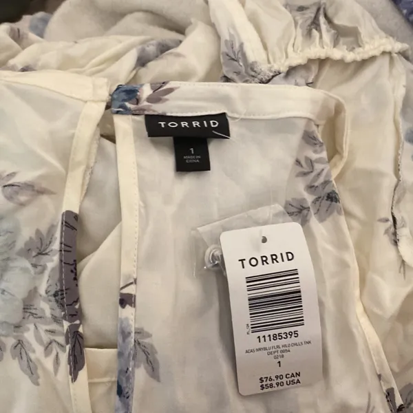 Torrid High Low Challis Floral Dress NWT 1 - Image 5