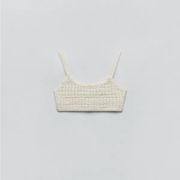 ZARA Knit Crochet Crop Top - Image 8
