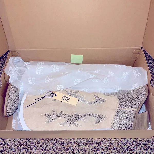 Madden Girl Glittery Tall Western Boots Super Bling! Size 6-7-10–11…Yes those four sizes!!! - Image 7
